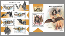 GUINEA REP. 2023 MNH Bats Fledermäuse Chauves-souris M/S+S/S - OFFICIAL ISSUE - DHQ2327 - Bats