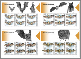 GUINEA REP. 2023 MNH Bats Fledermäuse Chauves-souris 4M/S - OFFICIAL ISSUE - DHQ2327 - Chauve-souris