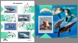 GUINEA REP. 2023 MNH Dolphins Delphine Dauphins M/S+S/S - OFFICIAL ISSUE - DHQ2327 - Dauphins