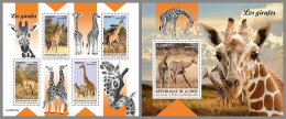 GUINEA REP. 2023 MNH Giraffes Giraffen Girafes M/S+S/S - IMPERFORATED - DHQ2327 - Giraffe