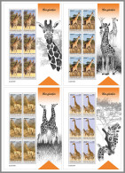 GUINEA REP. 2023 MNH Giraffes Giraffen Girafes 4M/S - IMPERFORATED - DHQ2327 - Giraffe