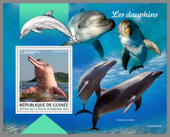 GUINEA REP. 2023 MNH Dolphins Delphine Dauphins S/S - IMPERFORATED - DHQ2327 - Dauphins