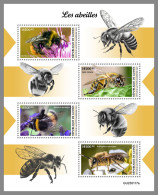 GUINEA REP. 2023 MNH Bees Bienen Abeilles M/S - IMPERFORATED - DHQ2327 - Abeilles