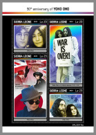 SIERRA LEONE 2023 MNH Yoko Ono John Lennon Queen Elizabeth II. M/S - OFFICIAL ISSUE - DHQ2327 - Musique