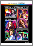 SIERRA LEONE 2023 MNH Janis Joplin M/S - OFFICIAL ISSUE - DHQ2327 - Musique