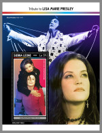 SIERRA LEONE 2023 MNH Lisa Marie Presley Elvis Presley S/S II - IMPERFORATED - DHQ2327 - Musique