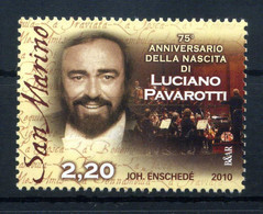 2010 SAN MARINO SET MNH ** 2306 Pavarotti - Nuevos
