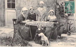 FRANCE -14 - Histoire Du Costume En Normandie - Le Filet Dentelle à L'aiguille - Folklore - Carte Postale Ancienne - Autres & Non Classés