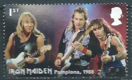 GROSSBRITANNIEN GRANDE BRETAGNE GB 2023 IRON MAIDEN:D MURRAY, A.SMITH & S.HARRIS PAMPLONA 1988 SG 4758 MI 5095 YT 5489 - Gebraucht