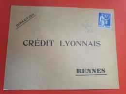 Type Paix Perforé CL Sur Enveloppe Du Crédit Lyonnais, Non Circulé - Réf 1494 - Covers & Documents