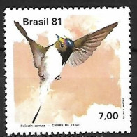 Brazil - MNH ** 1981 :  Horned Sungem  -  Heliactin Bilophus - Colibris