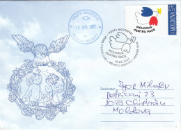 MOLDOVA 2022.MOLDOVA FOR PEACE.FDC.Private Sent By Post - Missions