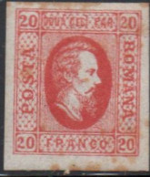 Romania 1865 20 Parales Red 1 Value MH 1865-3 - 1858-1880 Moldavia & Principality