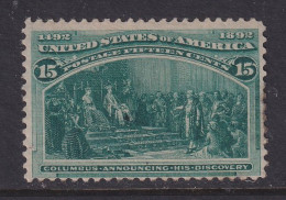 USA, Scott 238, MNG (regummed) - Unused Stamps