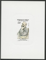 DJIBOUTI Epreuve De Luxe Sur Papier Glacé De La Poste Aérienne N° 187 Alfred NOBEL. TB - Nobel Prize Laureates
