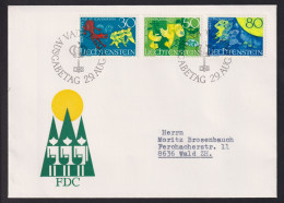 1968 Liechtenstein FDC, MI:LI 497-499, Yt Li 447-449 Zum.LI 435-437, Liechtensteiner Sagen II - Contes, Fables & Légendes