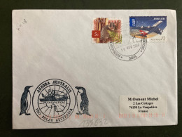 LETTRE AURORA AUSTRALIS P&O POLAR AUSTRALIA TP AIRBUS S2 + 6c OBL.19 NOV 2010 DAVIS - Storia Postale