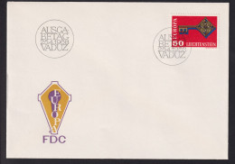 1968 Liechtenstein FDC, MI:LI 495, Yt Li 446 Zum.LI 433, EUROPA, Goldener Schlüssel - Briefe U. Dokumente