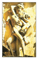 India Khajuraho Temples MONUMENTS - A Figure From Devi Jagdamba TEMPLE 925-250 A.D Picture Post CARD New As Per Scan - Etnica & Cultura