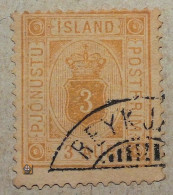 1876 Island Mi.D 3 A, 3a /o - Dienstmarken