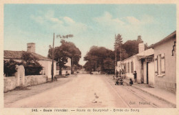 Bouin * Route De Bourgneuf En Retz , Entrée Du Bourg * Café Ligne Chemin De Fer Vendée * Village Villageois - Autres & Non Classés