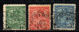 CUBA - 1914 - MAPPA DELL'ISOLA DI CUBA - USATI - Used Stamps