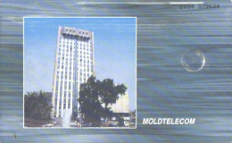 Moldova:Used Phonecard, Moldtelecom, 200 Impulses, Building, 2000 - Moldawien (Moldau)