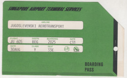 SINGAPORE AIRPORT TERMINAL SERVICES BOARDING PASS - Tickets