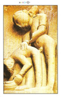 India Khajuraho Temples MONUMENTS - A Figure From Vishwanath TEMPLE 925-250 A.D Picture Post CARD New Per Scan - Ethniciteit & Culturen