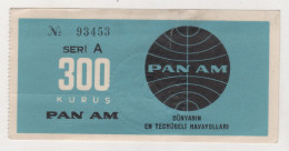 PAN AM, AIRPORT BUS TICKET - Biglietti