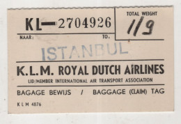 K.L.M. ROYAL DUTCH AIRLINES , BOARDING PASS - Biglietti