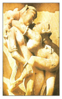 India Khajuraho Temples MONUMENTS - A Figure From Devi Jagdamba TEMPLE 925-250 A.D Picture Post CARD New Per Scan - Ethnics