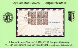 1948-53 2½d Booklet Pane With Upright Watermark Complete With Selvedge, Good To Superb Perfs., Tied To A 1954 Cover - Brieven En Documenten