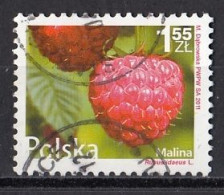 POLAND 4546,used,falc Hinged,fruits - Usados