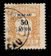 ! ! Macau - 1904 Postage Due 50 A - Af. P 10 - Used - Segnatasse