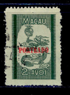 ! ! Macau - 1951 Postage Due 2 A - Af. P 52 - Used - Strafport