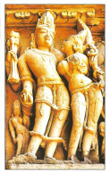 India Khajuraho Temples MONUMENTS - Amorous Couple From Laxman TEMPLE 925-250 A.D Picture Post CARD New Per Scan - Völker & Typen