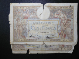 2 Billets (Banknotes), 100 Francs, MERSON, 13-10-1938, N° : U.60989-506 & L.60993-163, (P.086b, F.25.31) - 100 F 1908-1939 ''Luc Olivier Merson''