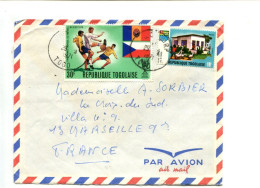 Rép. Togolaise - Affranchissement Sur Lettre - Football / Village Coopératif - Togo (1960-...)