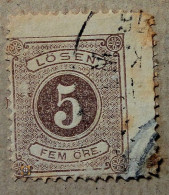 1874 Schweden Mi.P 3 A, 5ö /o - Segnatasse