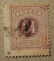1874 Schweden Mi.P 7 AB, 24ö /o - Portomarken