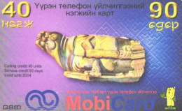 Mongolia:Used Phonecard, Mobicard GSM, 40 Units, Item - Mongolië