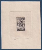 France N°577 - Travail - Epreuve D'Artiste Couleur Noire Signée - TB - Artist Proofs