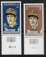 Nouvelles Hebrides 1970 Y&T 296-7 ** Côte 10.5 EUR (SN 922) - Unused Stamps