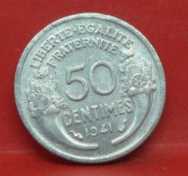 50 Centimes Morlon Alu 1941 - SUP - Pièce Monnaie France - Article N°1057 - 50 Centimes