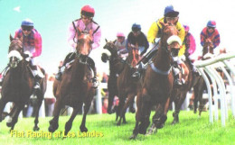 Jersey:Used Phonecard, Jersey Telecoms, 2£, Flat Racing At Les Landes, Horses - Sonstige – Europa