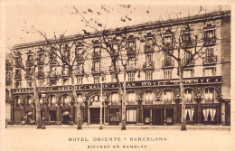 ESPAGNE - Hotel Oriente - Barcelona - Situado En Ramblas -  Carte Postale Ancienne - Autres & Non Classés