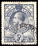 Swaziland 1933 5s Grey Fine Used. - Swaziland (...-1967)