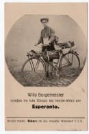 Portrait De Willy Burgmeister Et Son Vélo - Esperanto