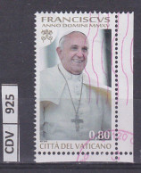 VATICANO     2015	Papa  Francesco, 0,80 Usato - Used Stamps